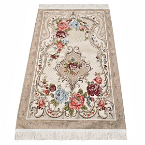 Lux Prayer Mat with Bottom Layer, Wedding Gift, Anniversary Gift, Prayer Rug, Dowries Janamaz - islamicbazaar