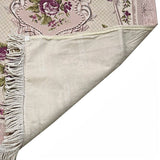 Lux Lilac Prayer Mat with Bottom Layer, Embossed Flowers, Wedding Gift, Anniversary Gift, Prayer Rug, Dowries Janamaz