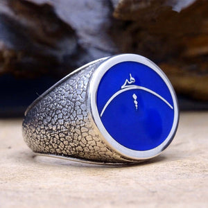 Nothing Written With Calligraphy | Ring for Men | Sterling Silver Ring | Personalized Ring | Silver Signet Ring | Calligraphy Ring |