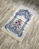 Lux Masjid Sultanahmet Prayer Mat | Dowries Prayer Rug | Wedding Gift | Prayer Rug with tasbih | Sajjada | Janamaz YSLM73 - islamicbazaar