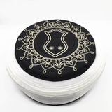 Handmade Black Nalain Embroidery Imamah, Natatanging Islamic Art, Imam Pagri Imama Emama Islamic Men's Head Wear