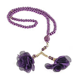 Purple Velvet Islamic Gift Box, Special Gift for Mother, Velvet Quran, 33 Bead Tasbih Set  Unique Gift AOK1
