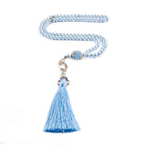 Personalized Blue Cylinder Islamic Gift Box | Special Gift | | 33 Bead Tasbih Set | Personalized Gift | Unique Gift ZZAN
