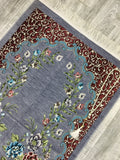 Indigo Garden Of Hagia Sophia Prayer Mat, Prayer Mat with Tasbeeh, Prayer Rug, Muslim Janamaz, Sajjada, Turkish Rug, Islamic Gift YSLM66