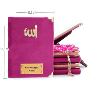 Single Pink Gift Box | Velvet Yaseen Book | Crystal Tasbeeh | Gift For Her | Gift For Mom | Islamic Gift | Personalized Gift