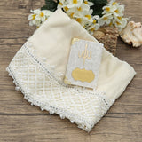 Special Pocket Size White Yaseen Book Gift Box | Cotton Shawl | Welcoming | Holy Book | Quran Gifts | M656
