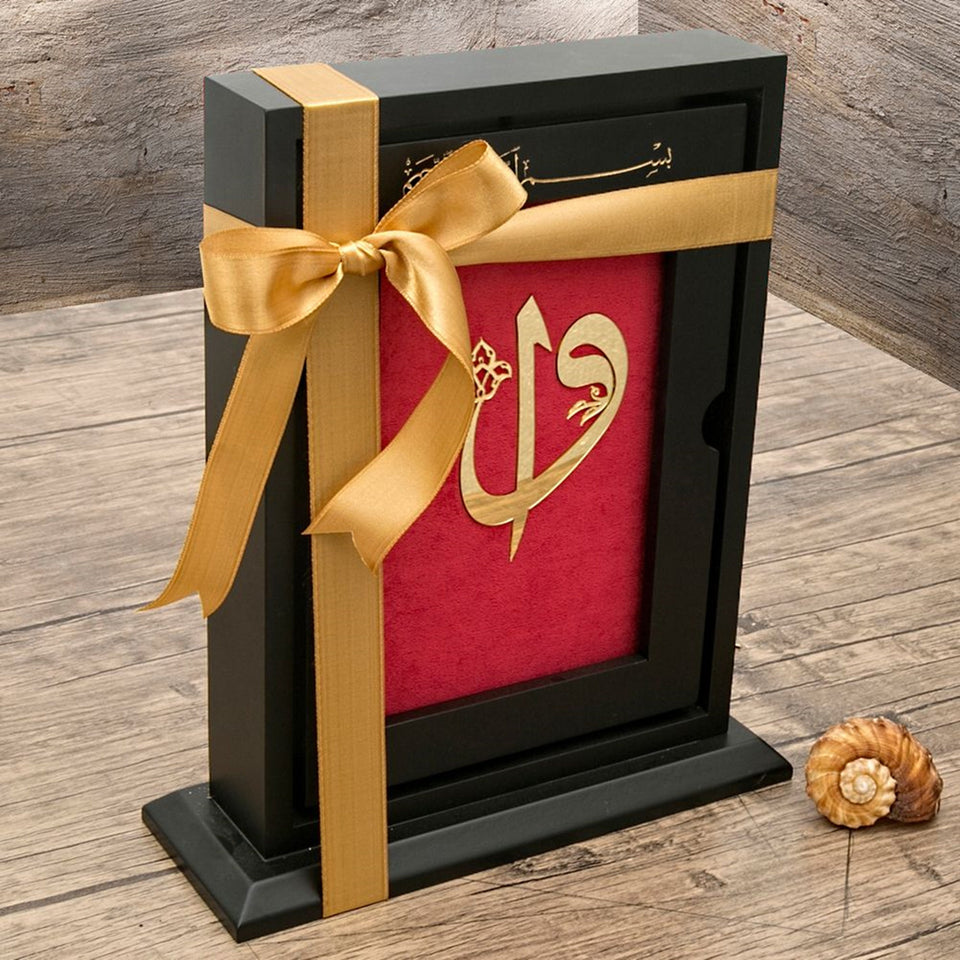 Special Design Black Wooden Gift Box | 29x25 Cm | Special Design Box | Unique Gift | Personalized Gift | ZYZH