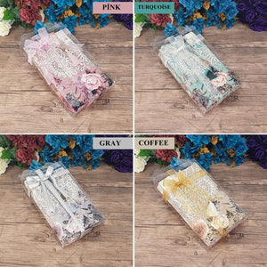 Hurrem Sultan Prayer Mat Gift Box | Crystal Tasbeeh | Acetate Box Decorated With Ribbon | Personalized Gift | Gift For Her | M537