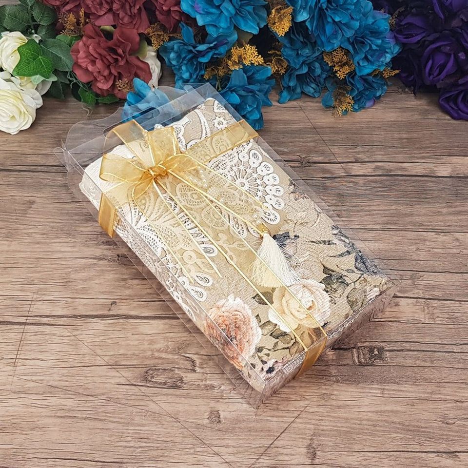 Hurrem Sultan Prayer Mat Gift Box | Crystal Tasbeeh | Acetate Box Decorated With Ribbon | Personalized Gift | Gift For Her | M537