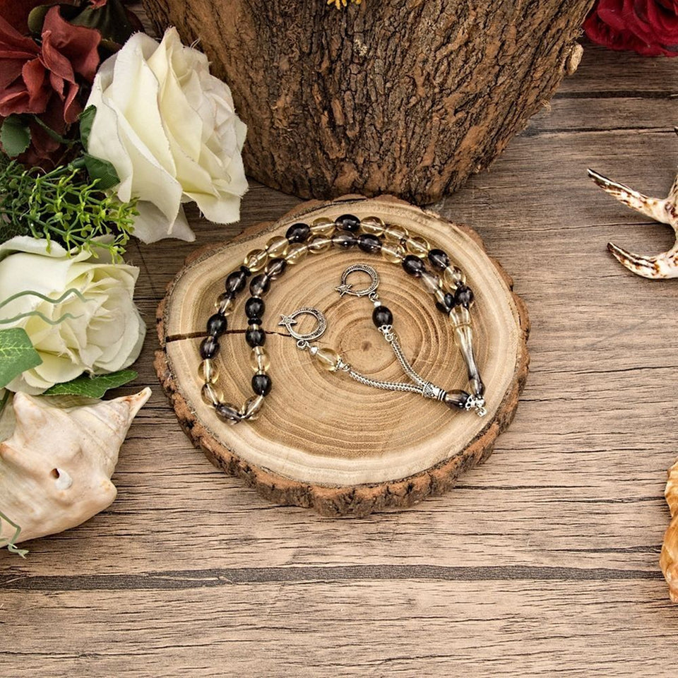 Thermo Leather Quran Wooden Gift Box | Prayer Mat | 33 Beads Tasbeeh | Taqiyah | Personalized Gift | AOJ7