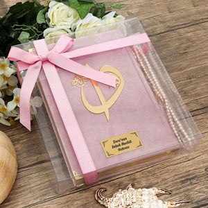 Pink Quran Gift Set, Quran Favors, Islamic Wedding Gift, Prayer Mat Set, Hajj Mabrour, Hajj Favors, Mevlut Favors, Ameen Gift