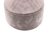 Poudre Pink Anatolian Blob Designed Kıbrısi Taqiyah | Islamic wear Kufi | Imamah | Muslim Skull Cap | Taqiyyah hat | Prayer cap|Topi For Men