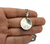 Prophet Muhammed Name Sterling Silver Necklace, Calligraphy Islamic Art, Islamic Metal Art, Prophets Name Necklace, Falak Surah ISN - islamicbazaar