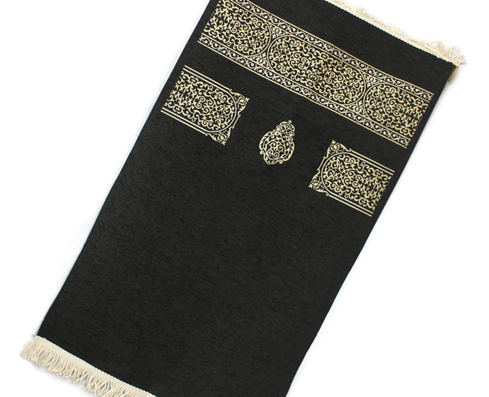 Завеса за завеси Кааба Инспирирана молитва Мат | Масџид ал Харам Саџада | Молитвен килим | Јанамаз
