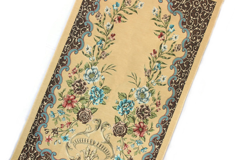 Kenrokuen Gardens Prayer Mat, Prayer Mat with Tasbeeh, Prayer Rug, Muslim Janamaz, Bohemian Rug, Turkish Rug, Islamic Gift YSLM79
