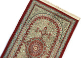 Red Flower Bouquet Prayer Mat, Prayer Mat with Tasbeeh, Prayer Rug, Mat Namaz Salat, Sajadah Cantik , Islamic Gifts YSLM63