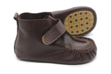 Brown Non-Slip First Walking Shoes Klasikong Breathable Loop Sneakers, Baby Moccasins, Newborn Skin Slip