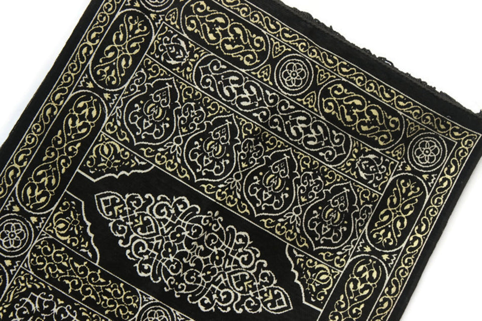 Kaaba Curtain Kiswah Sejadah 09, Prayer Mat, Prayer Rug, Islamic Lightweight Sejjada, A Unique Islamic Gift