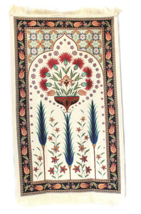 Tapis de prière de Cloverfield, tapis de prière de trèfles avec Tasbeeh, tapis de prière, tapis bohème, tapis turc, cadeau islamique YSLM13