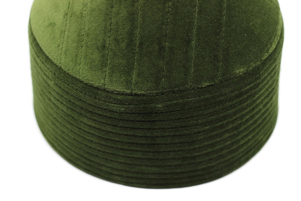 SALE 57cm Green Naqshibandi Kufi Muslim Takke Peci Kofia Hat Topi Dervish Clothing Haqqani Sufi Hat Islamic Wear, Islamic Gift, Hat For Men,
