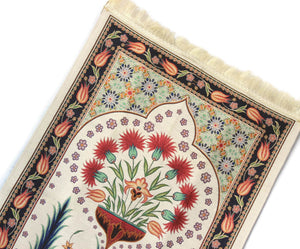 Tapis de prière de Cloverfield, tapis de prière de trèfles avec Tasbeeh, tapis de prière, tapis bohème, tapis turc, cadeau islamique YSLM13