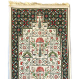 Green Ottoman Tiles Prayer Mat, Prayer Mat with Tasbeeh, Prayer Rug, Bohemian Rug, Turkish Rug, Islamic Gift YSLM76