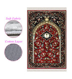Clared Red Flowers of Mihrab Soft Padded Prayer Mat Prayer Mat With Tasbeeh Prayer Rug Muslim Janamaz Sajjada Turkish Rug Islamic Gift 1029