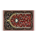 Clared Red Flowers of Mihrab Soft Padded Prayer Mat Prayer Mat With Tasbeeh Prayer Rug Muslim Janamaz Sajjada Turkish Rug Islamic Gift 1029