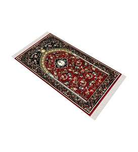 Clared Red Flowers of Mihrab Soft Padded Prayer Mat Prayer Mat With Tasbeeh Prayer Rug Muslim Janamaz Sajjada Turkish Rug Islamic Gift 1029