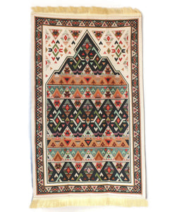 Kilim Sejada - Lyuks Namoz Matasi - Namoz uchun gilam - Janamaz - Elegant, yuqori sifatli, hashamatli - noyob islomiy sovg'a