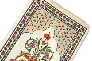 Boboli Gardens Prayer Mat, Prayer Mat with Tasbeeh, Prayer Rug, Janamaz, Turkish Rug, Islamic Gift YSLM79