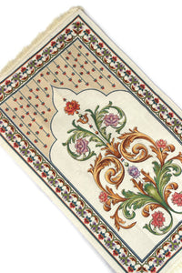 Boboli Gardens Prayer Mat, Prayer Mat with Tasbeeh, Prayer Rug, Janamaz, Turkish Rug, Islamic Gift YSLM79
