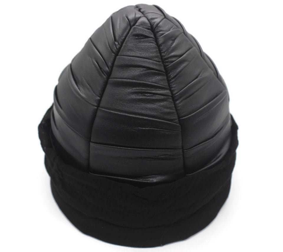 NA PRODAJU 60cm ručno izrađena crna alpa Tugrul Alp, šešir serije Ertugrul Ghazi, Uskrsnuće Imamah, tradicionalna kapa od prave kože