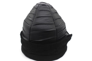 Handmade Black Tugrul Alp Cap, Ertugrul Ghazi Series Hat, Resurrection Imamah, Genuine Leather Traditional Cap