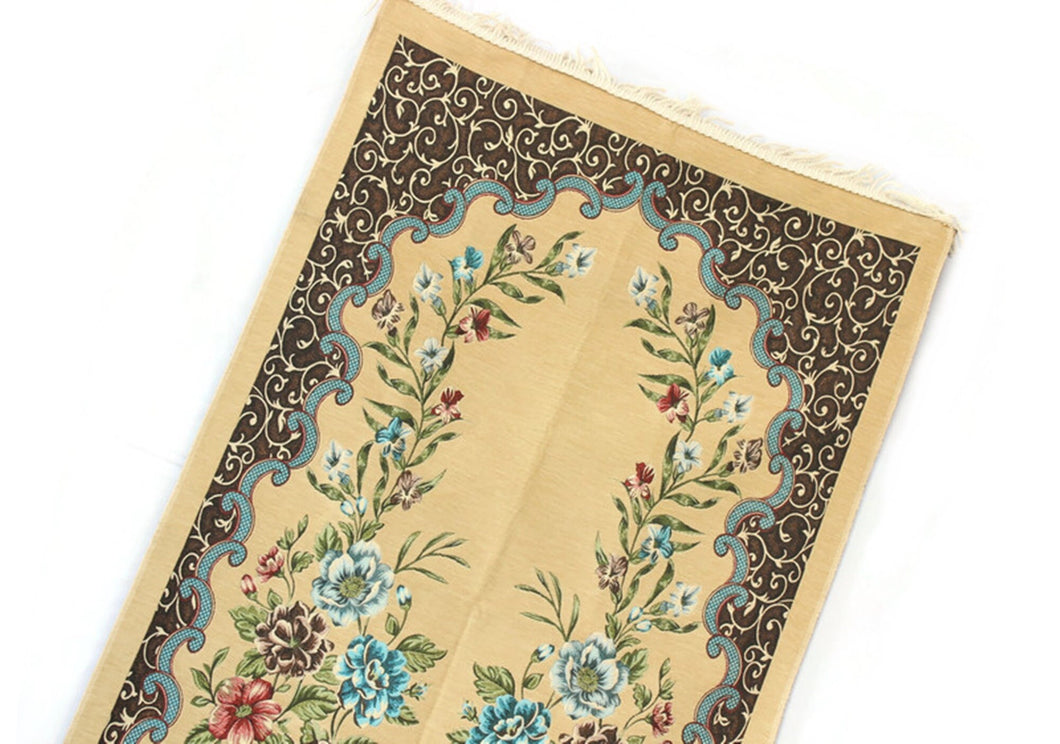 Kenrokuen Gardens Prayer Mat, Prayer Mat with Tasbeeh, Prayer Rug, Muslim Janamaz, Bohemian Rug, Turkish Rug, Islamic Gift YSLM79