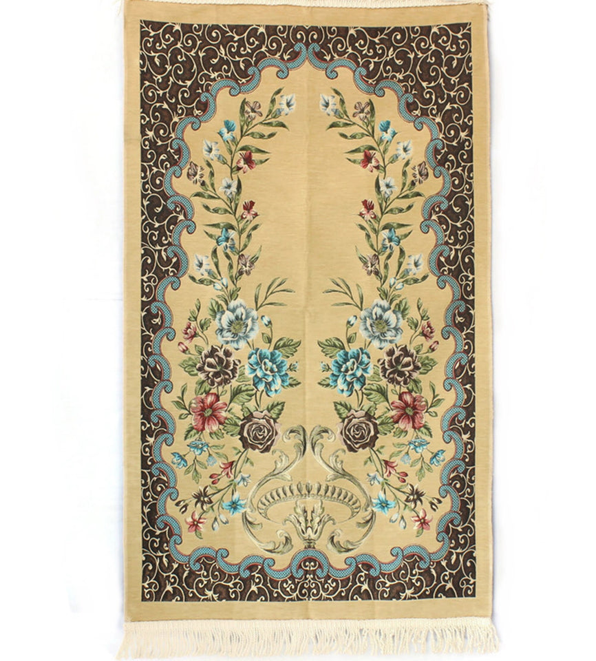 Kenrokuen Gardens Prayer Mat, Prayer Mat with Tasbeeh, Prayer Rug, Muslim Janamaz, Bohemian Rug, Turkish Rug, Islamic Gift YSLM79