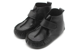 काले गैर पर्ची पहले चलने के जूते क्लासिक सांस लूप स्नीकर्स, बेबी मोकासिन, नवजात चमड़े के चप्पल