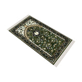 Green Flowers of Mihrab Carpet Prayer Mat Prayer Mat With Tasbeeh Prayer Rug Muslim Janamaz Sajjada Turkish Rug Islamic Gift 1029 - islamicbazaar