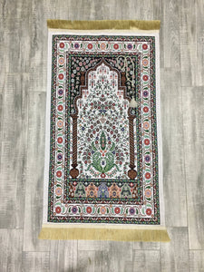 Little Flowers Prayer Mat, Prayer Mat with Tasbeeh, Prayer Rug, Muslim Janamaz, Namaz Rug, Musallah, Islamic Gift