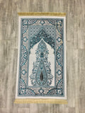 Turquoise Dream Prayer Mat, Prayer Mat with Tasbeeh, Prayer Rug, Muslim Janamaz, Namaz Rug, Musallah, Islamic Gift
