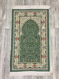 Classy Green Prayer Mat, Prayer Mat with Tasbeeh, Prayer Rug, Muslim Janamaz, Namaz Rug, Musallah, Islamic Gift