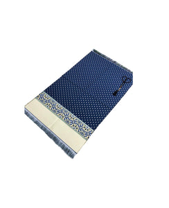 Blue Polka Dot Prayer Mat, Musallah, Sajjada, Prayer Rug, Janamaz Islamic Prayer Rug, Portable Sejadah, Travel Prayer Rug, Salat Musallah