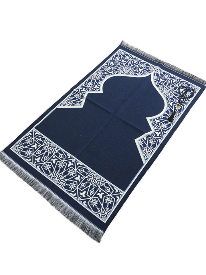 Blue Marrakech Prayer Mat, Musallah, Sajjada, Prayer Rug, Janamaz Islamic Prayer Rug, Portable Sejadah, Travel Prayer Rug, Salat Musallah