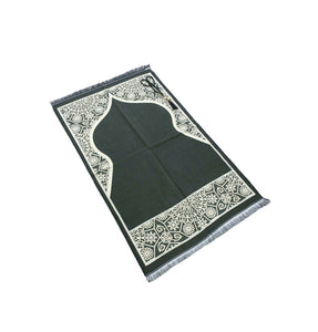 Green Marrakech Prayer Mat, Musallah, Sajjada, Prayer Rug, Janamaz Islamic Prayer Rug, Portable Sejadah, Travel Prayer Rug, Salat Musallah