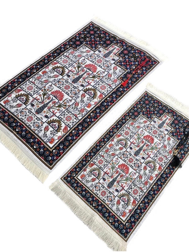 Anatolian Family Prayer Mat Set, Mother and Daughter Prayer Rug, Father and Son Janamaz,  Musallah, Sajjada, Prayer Rug, Salat