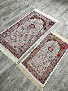 Mystic Family Prayer Mat Set, Mother and Daughter Prayer Rug, Father and Son Janamaz,  Musallah, Sajjada, Prayer Rug, Salat