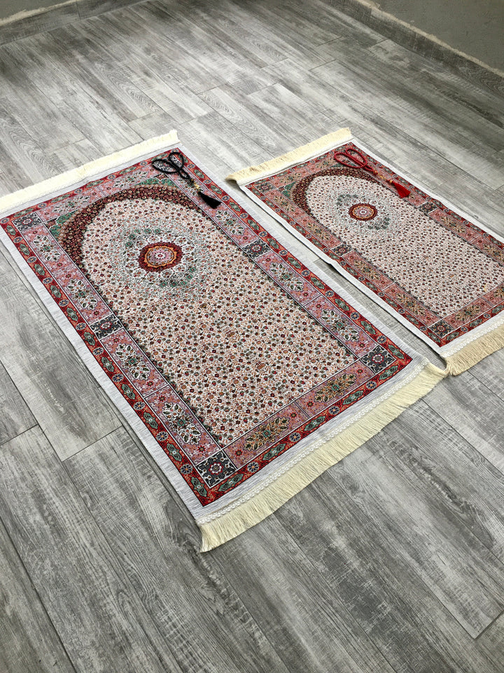 Mystic Family Prayer Mat Set, Mother and Daughter Prayer Rug, Father and Son Janamaz,  Musallah, Sajjada, Prayer Rug, Salat