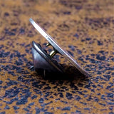 Round Handmade 925 Sterling Silver Badge, Badge for Men, Silver Badges, Gift for Him.