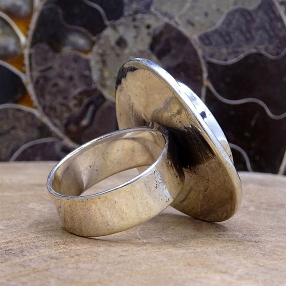 Srebrni prsten sa vav okvirom, prilagođeni prsten, 925 srebra prsten za djevojčice od 001 srebra, ženski islamski prsten, Statement prsten, XNUMX