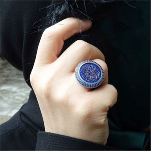Unaza argjendi i pastër 925 i punuar me dorë blu, unaza e kuqe për gratë, unaza prej guri gjysmë e çmuar e prerë me fytyrë, dhurata për të, unaza e grave